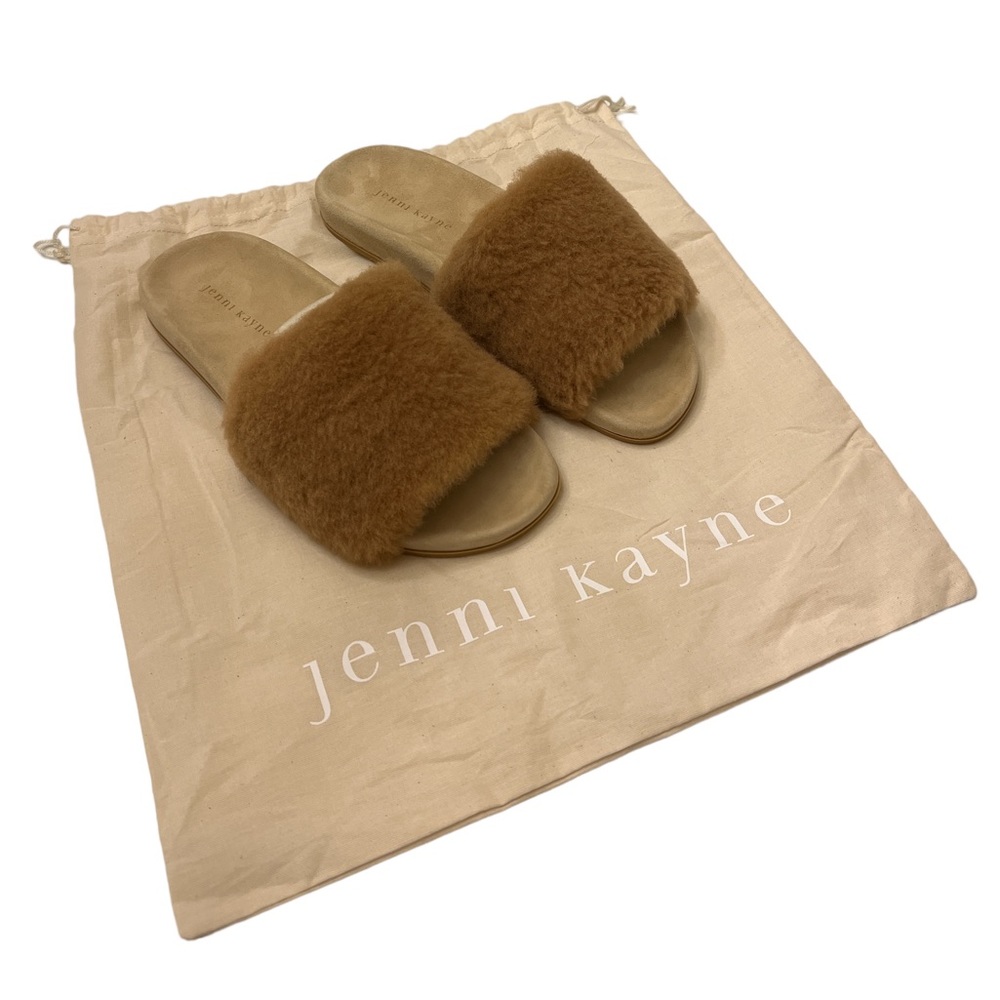 Jenni Kayne Shearling Slides - never worn, beautiful